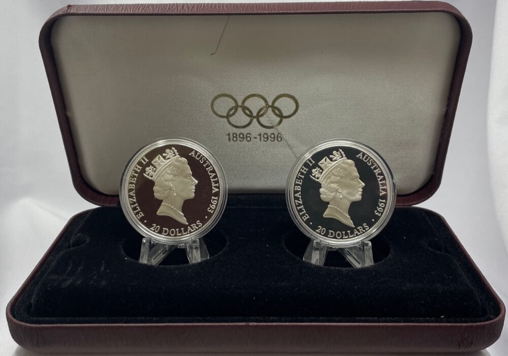 1993 Twenty Dollar Proof Pair - IOC Centennial Fair Play Friendship