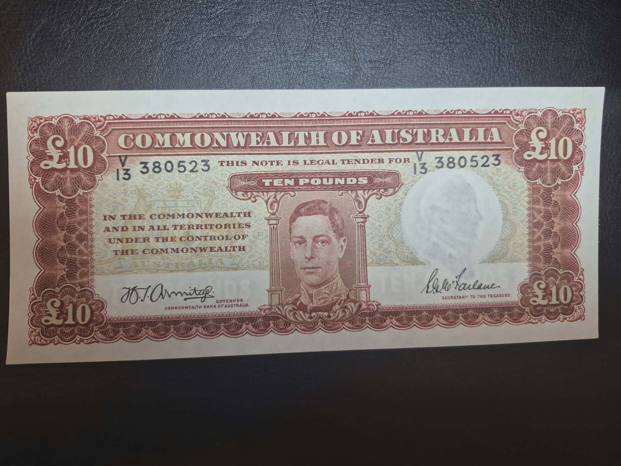 1943 Armitage/McFarlane Ten Pound R59. good Very Fine.