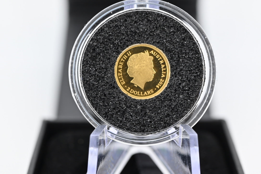 2014 $2 Gold Proof Coin – Platypus. 0.5 grams.
