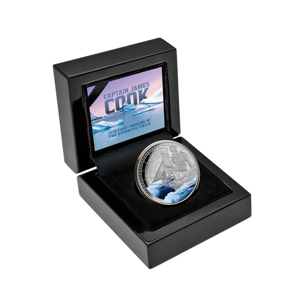 2023 $1 Captain Cook First Antarctic Crossing 250th Anniversary 1oz Silver Proof Coin