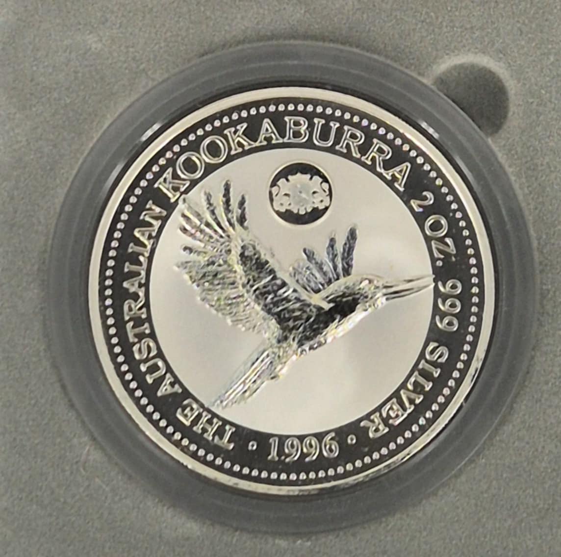 1996 $2 2oz Silver Proof Kookaburra – Den Haag Privy Mark