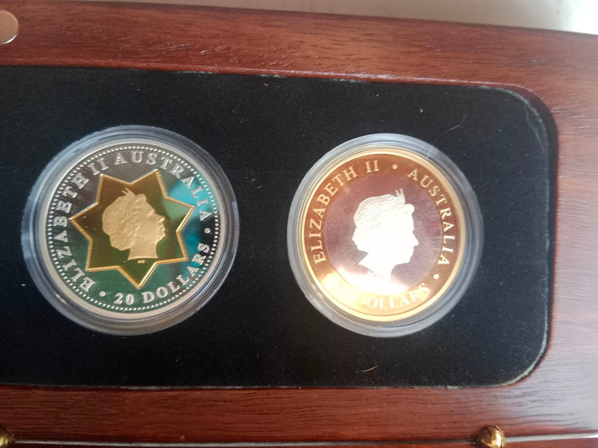 2001 Bi-Metal Perth Mint Typeset.