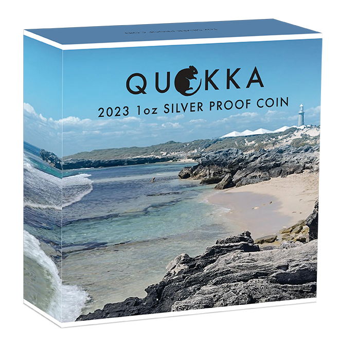 2023 AUSTRALIAN QUOKKA 1oz SILVER PROOF COLOURED COIN
