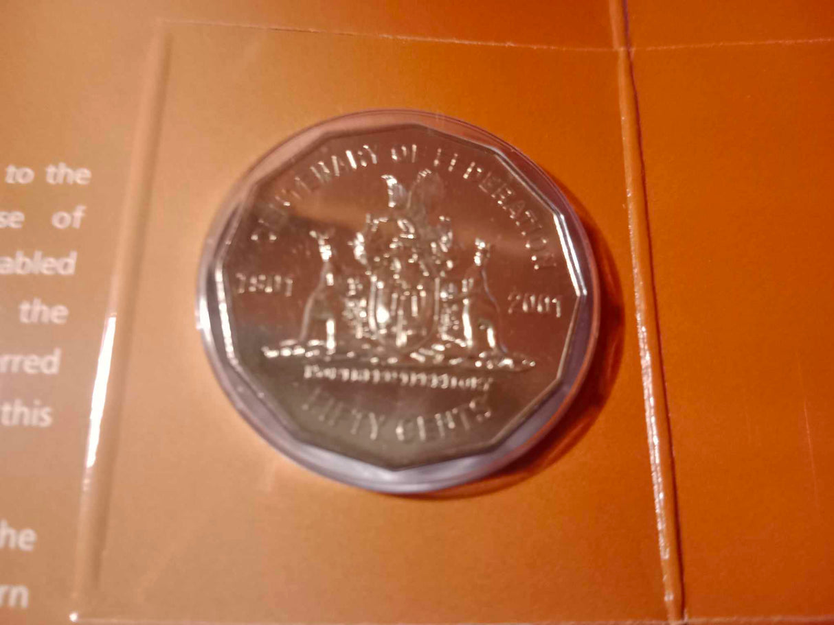 2001 State Series Uncirculated Three Coin Set. Northern Territory
