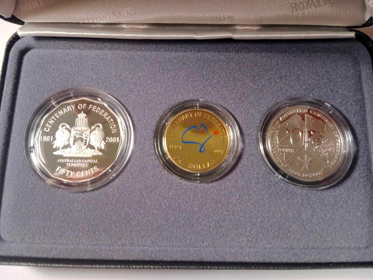 2001 State Series. 3 Coin Proof Set. Australian Capital Territory.