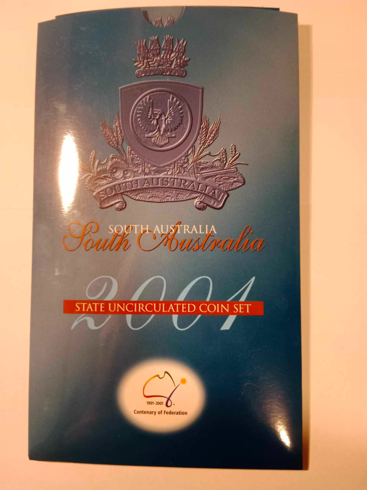 2001 State Series Uncirculated Three Coin Set. South Australia