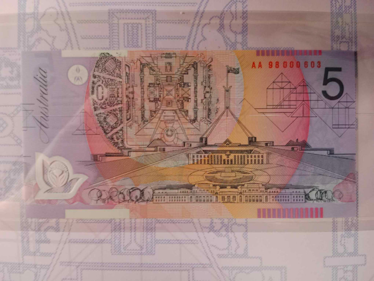 1998 Uncirculated Note Premium Edition. NPA