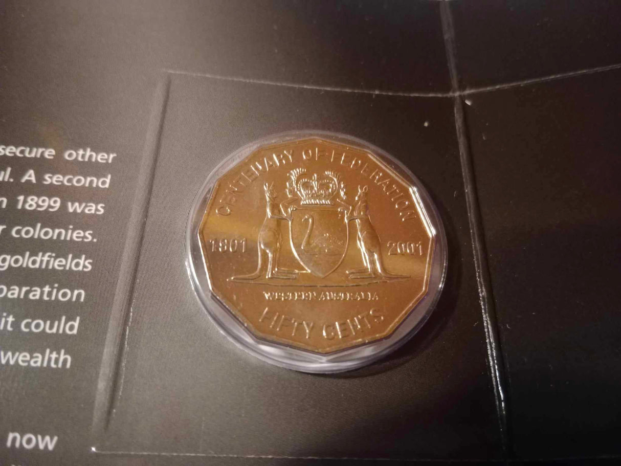 2001 State Series Uncirculated Three Coin Set. Western Australia.