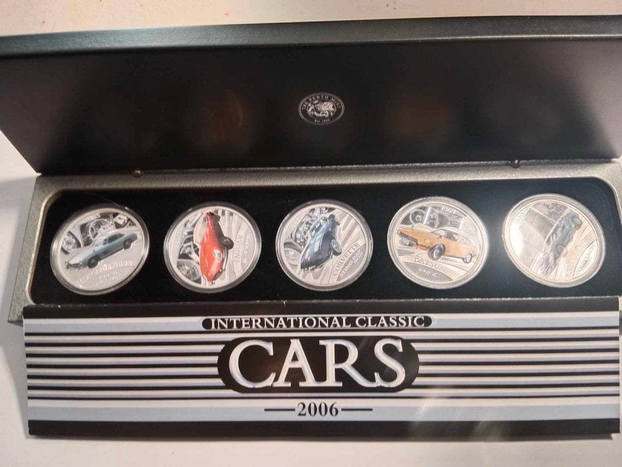 2006 International Classic Cars. 5 Coin Proof Set.