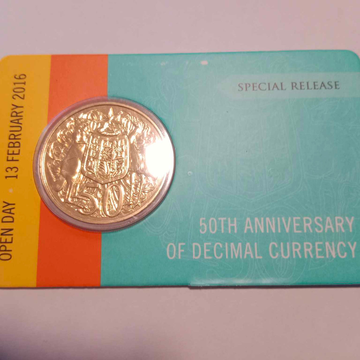 2016 50th Anniversary of Decimal Currency. Special Release Open Day