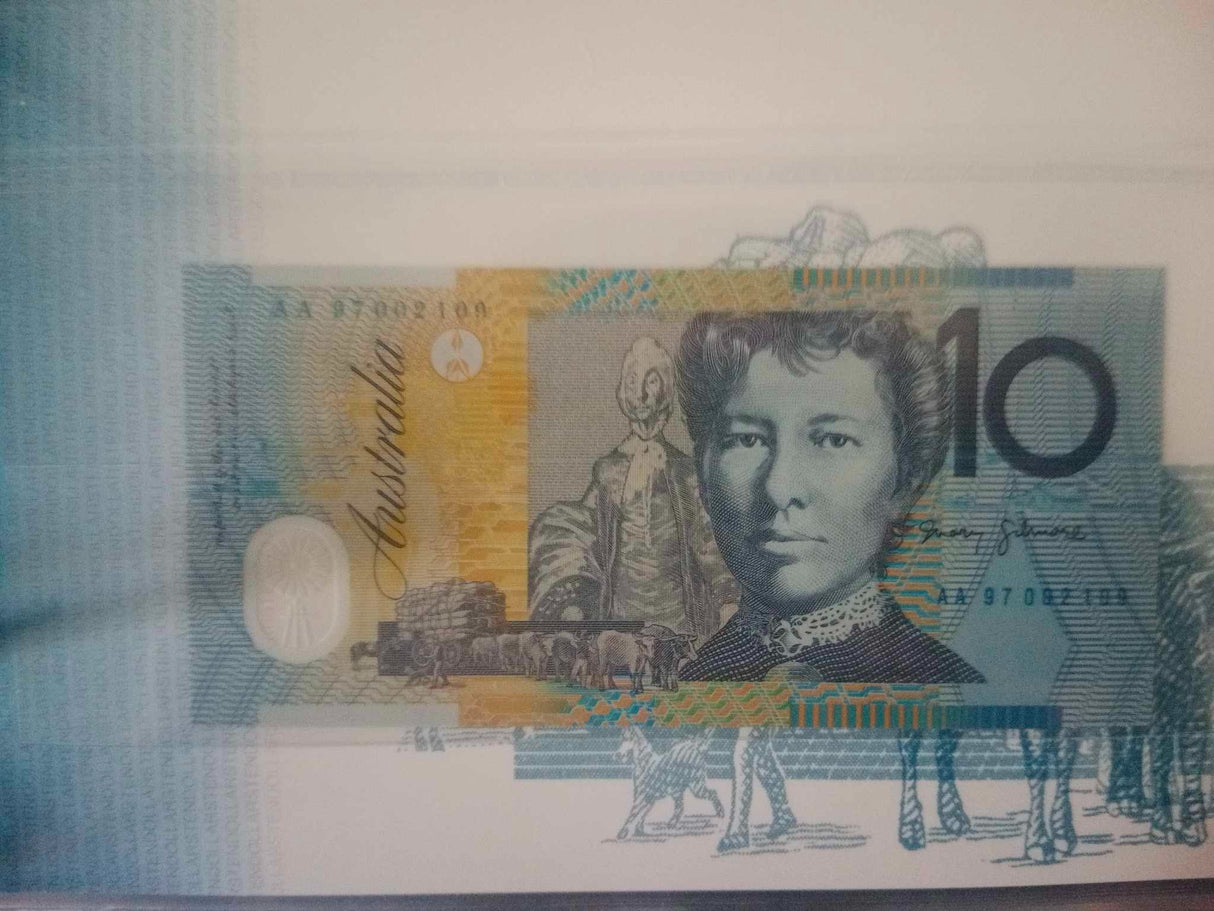 1997 NPA Deluxe Low Serial Uncirculated Set. $5, $10, $20, $50, $100.