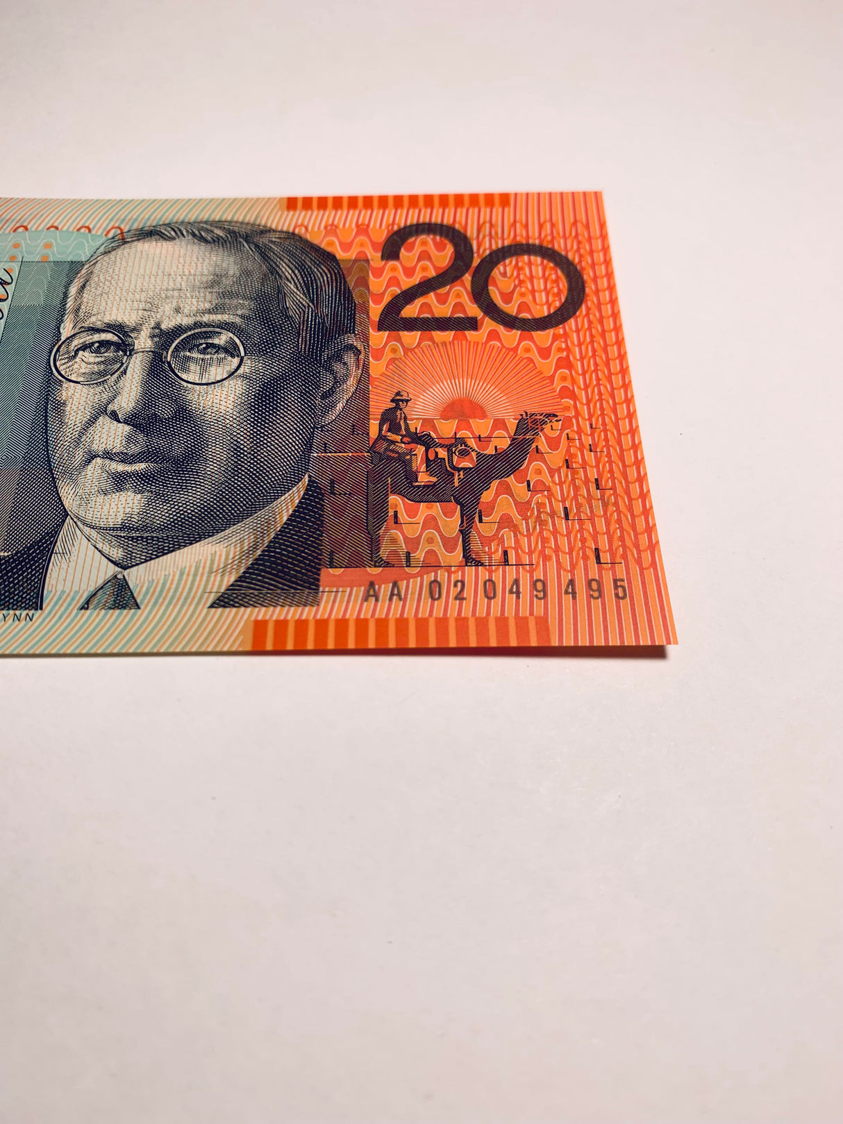 2002 $20 Banknote. First Prefix. Uncirculated. R420aF