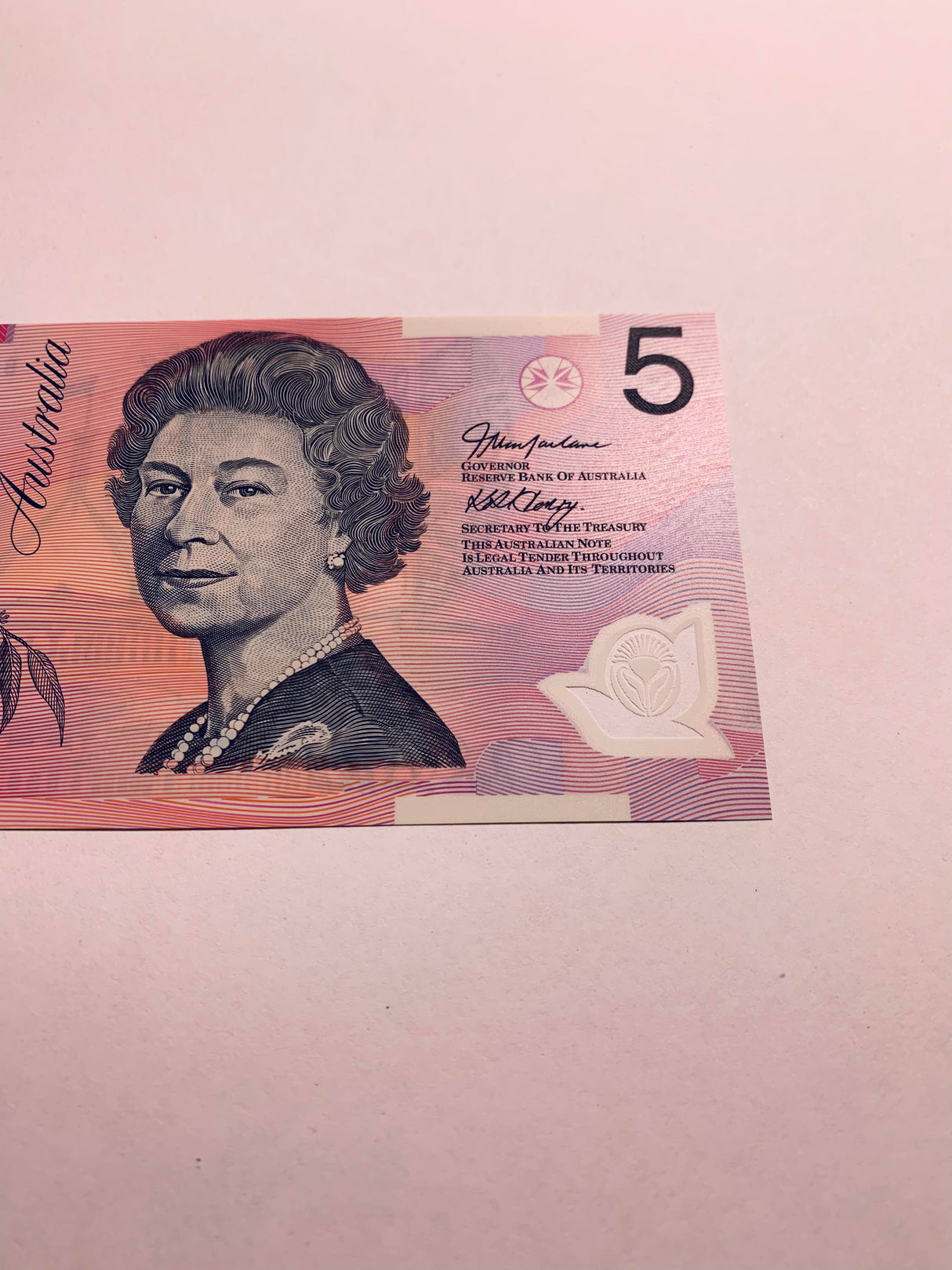 2002 $5 Note. First Prefix Banknote. Uncirculated. R220aF