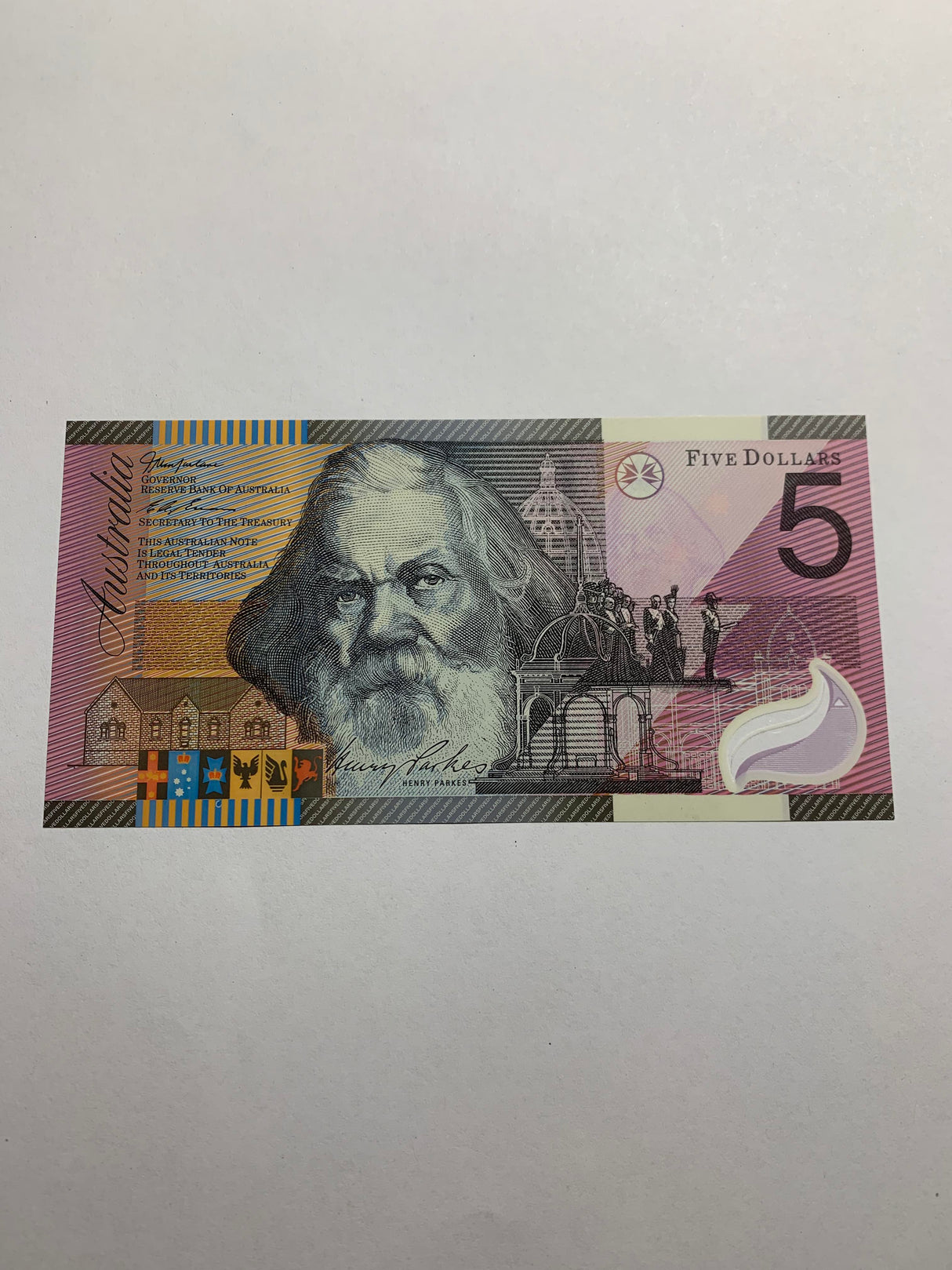 2001 $5 Banknote. First Prefix. Uncirculated. R219F