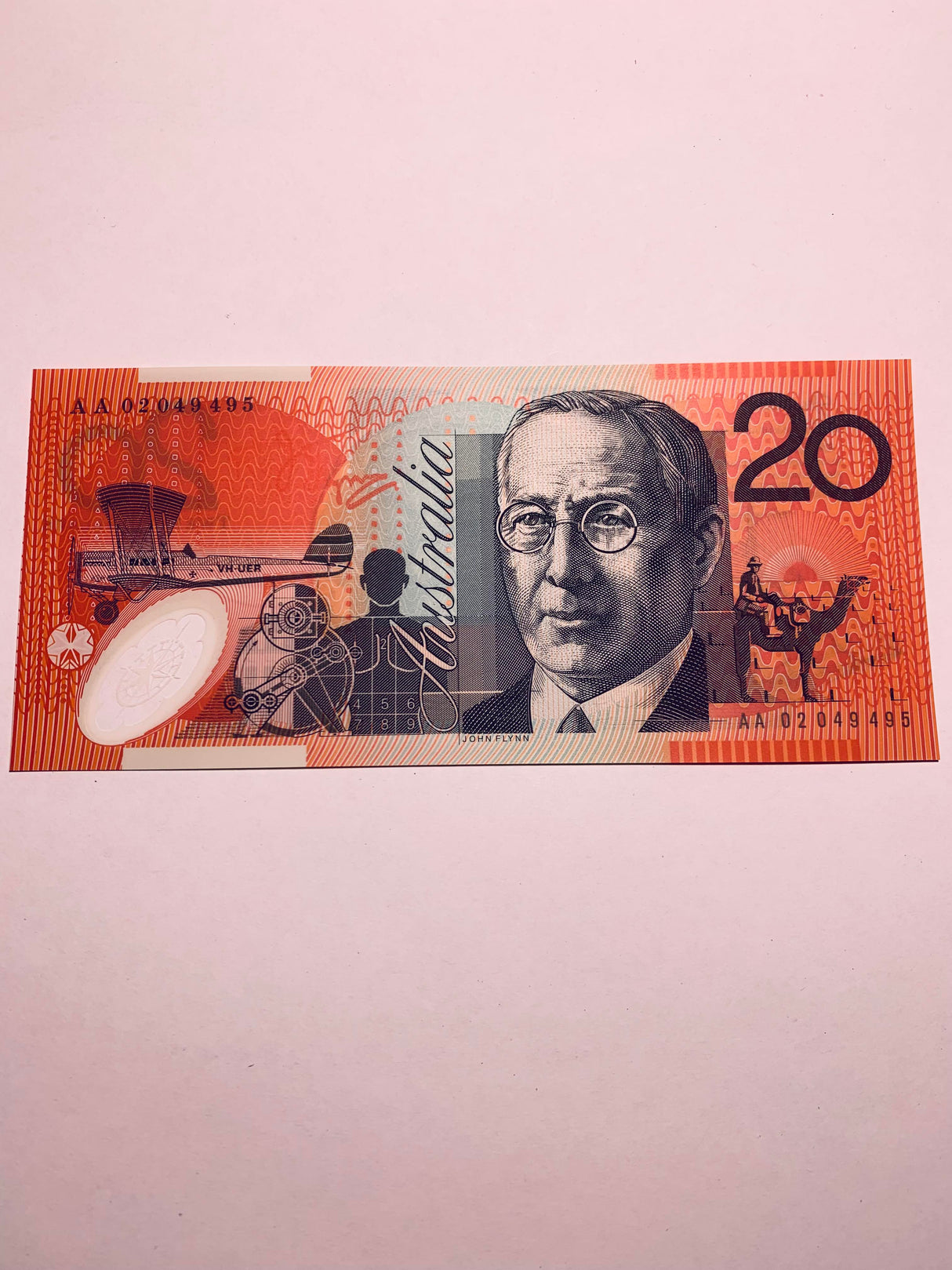 2002 $20 Banknote. First Prefix. Uncirculated. R420aF