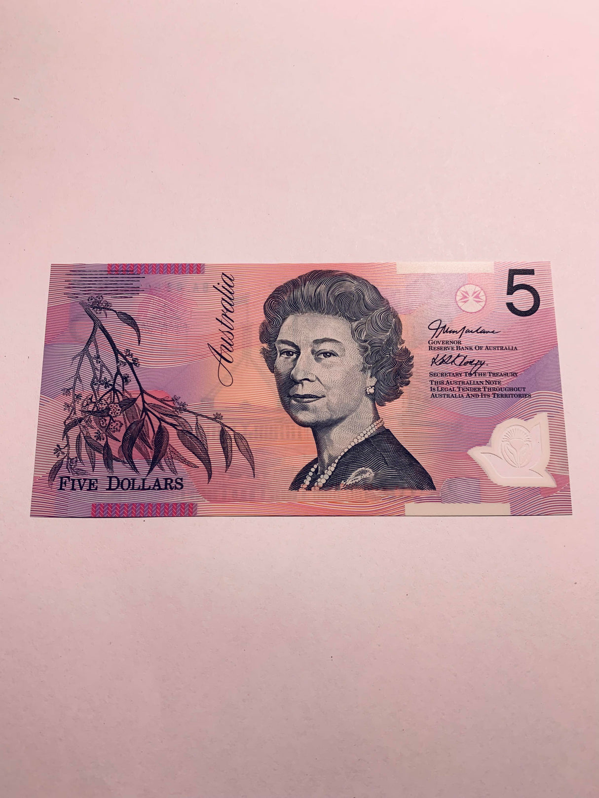 2002 $5 Note. First Prefix Banknote. Uncirculated. R220aF