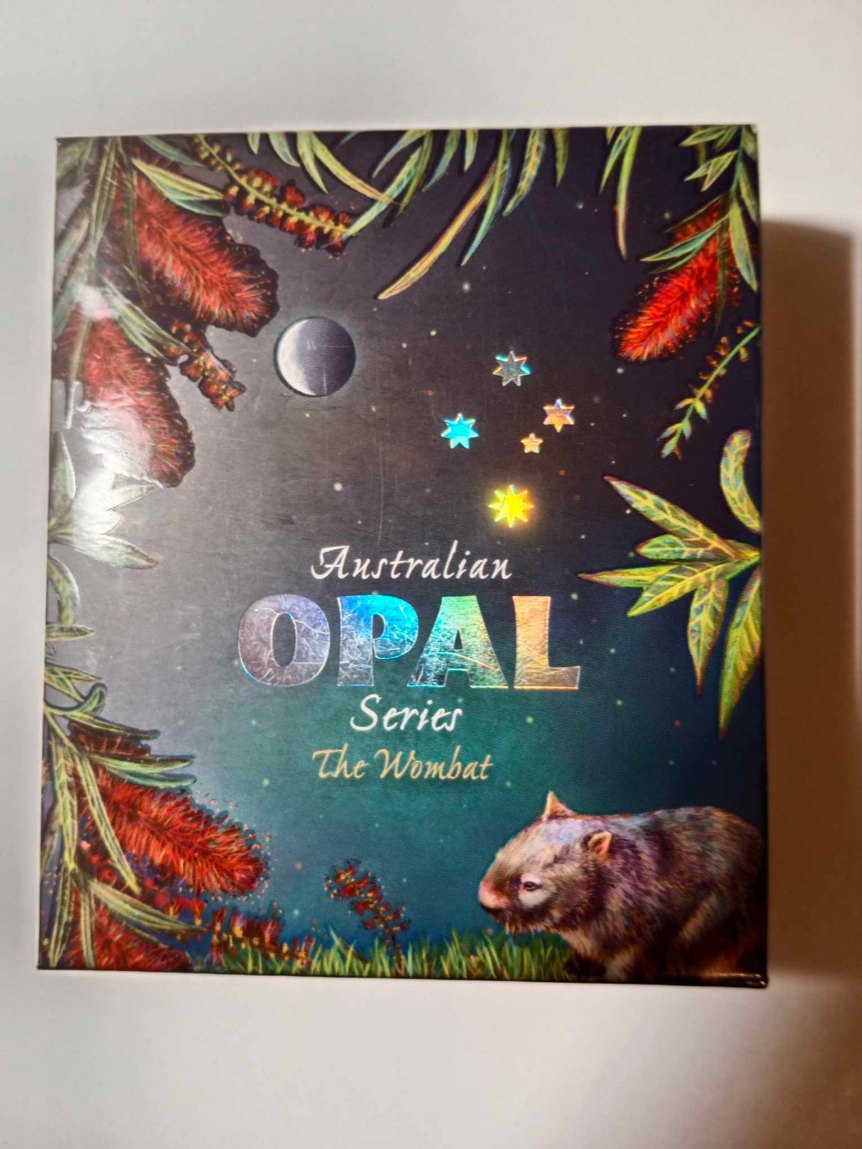 2012 $1 1oz Silver Proof Coin. Australian Opal Series. Wombat.