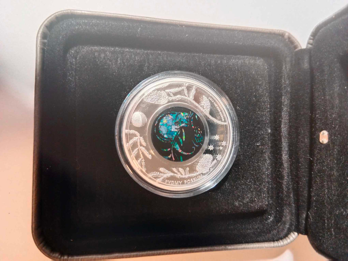 2013 $1 1oz Silver Proof Coin. Australian Opal Series. Pygmy Possum.
