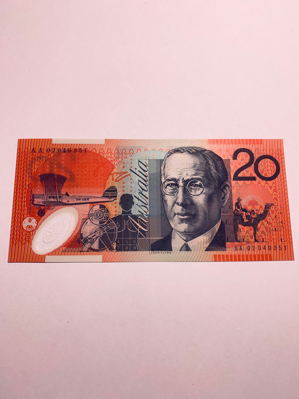 2002 $20 Banknote. First Prefix. Uncirculated. R420aF