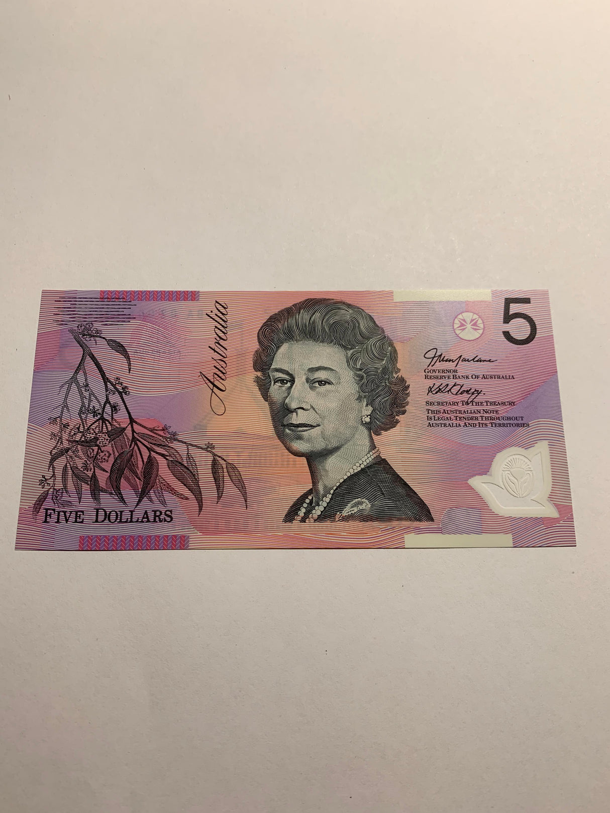 2002 $5 Note. First Prefix Banknote. Uncirculated. R220aF