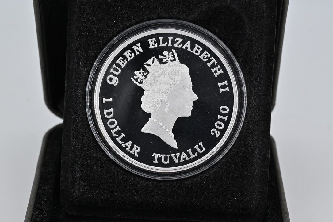 2010 $1 Great Warriors – Samurai. Silver Proof Coin.