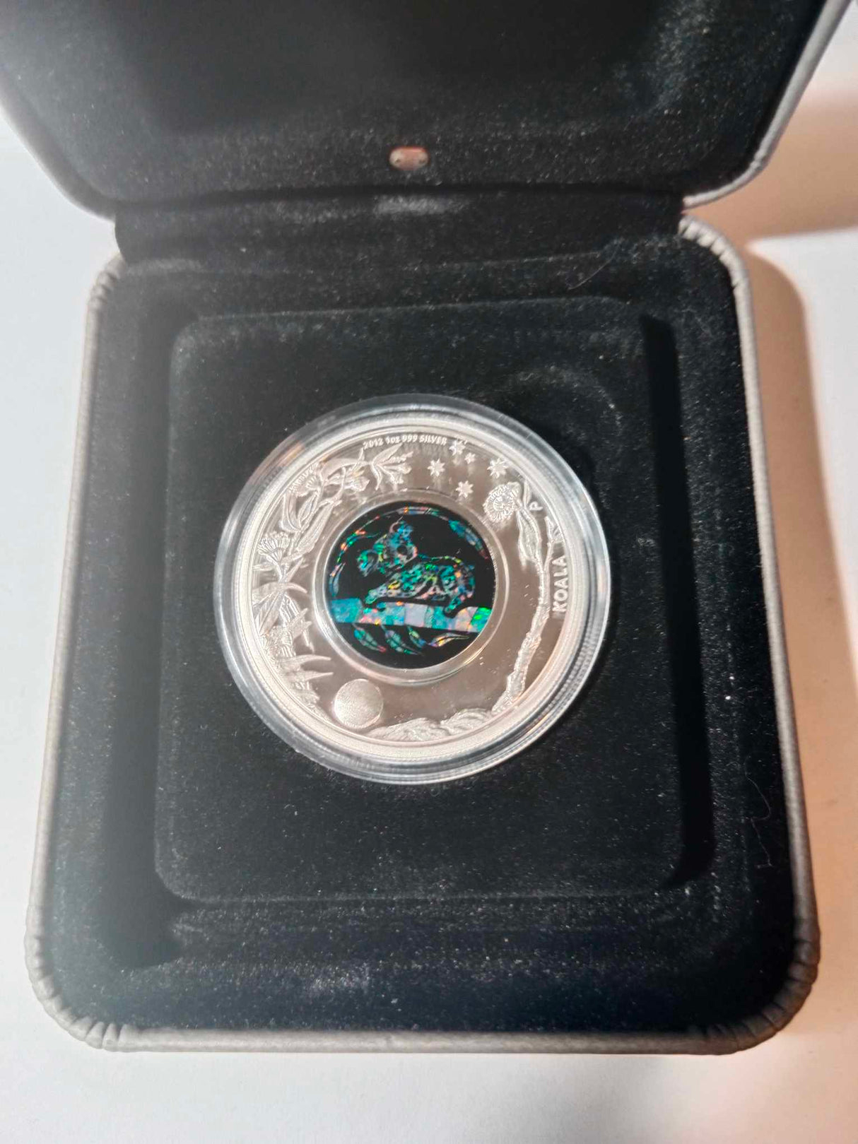 2012 $1 1oz Silver Proof Coin. Australian Opal Series. Koala.