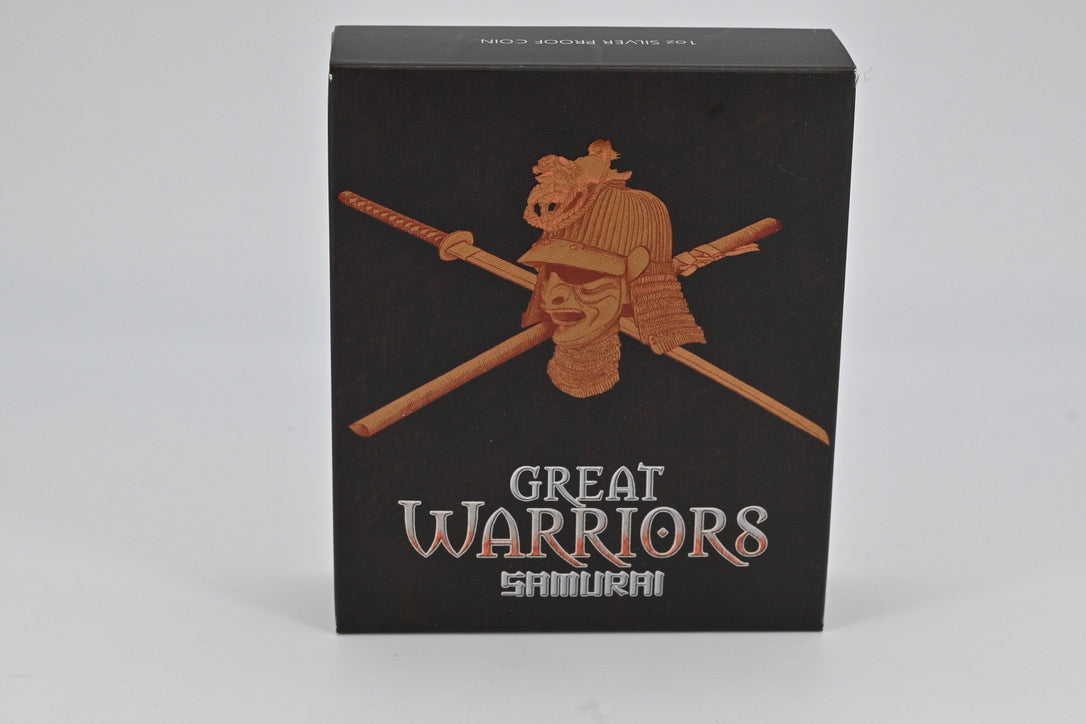 2010 $1 Great Warriors – Samurai. Silver Proof Coin.