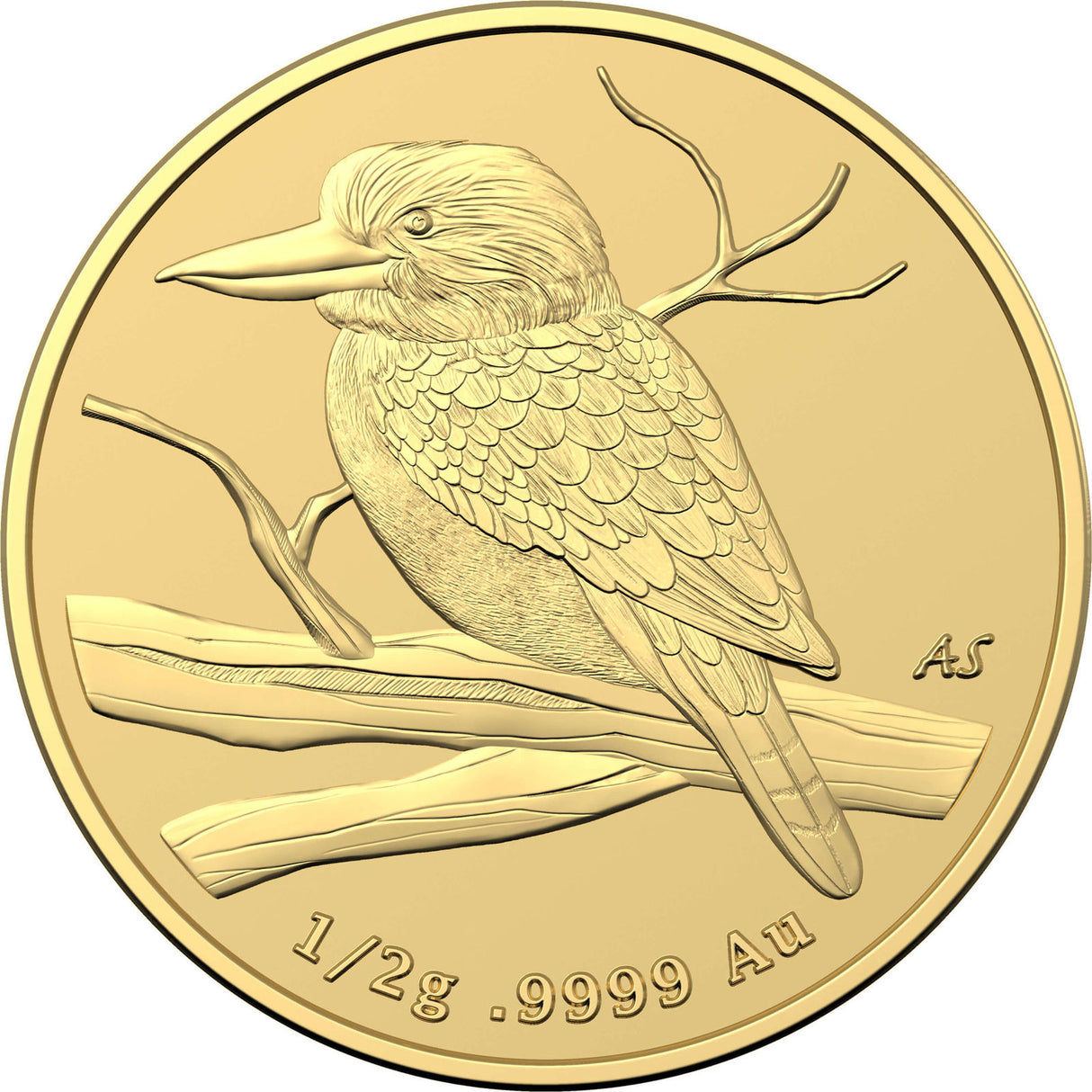 2022 $5 Gold Frosted Uncirculated Coin - Mini Money Kookaburra