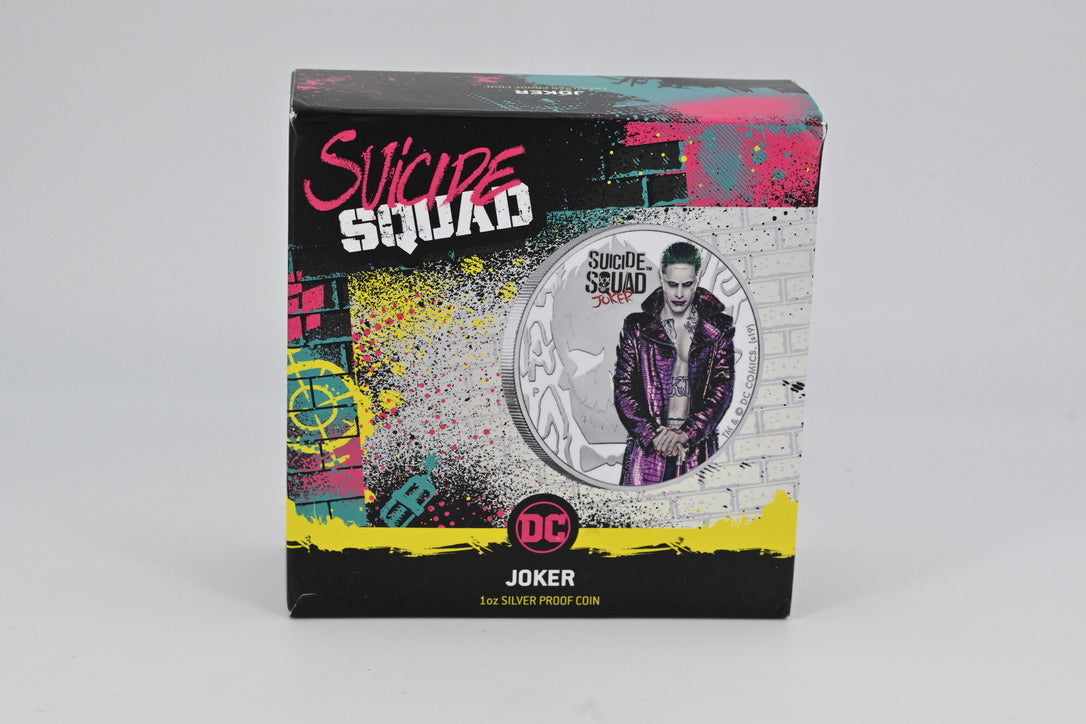 2019 $1 1oz Silver Proof Coin.  Suicide Squad – Joker