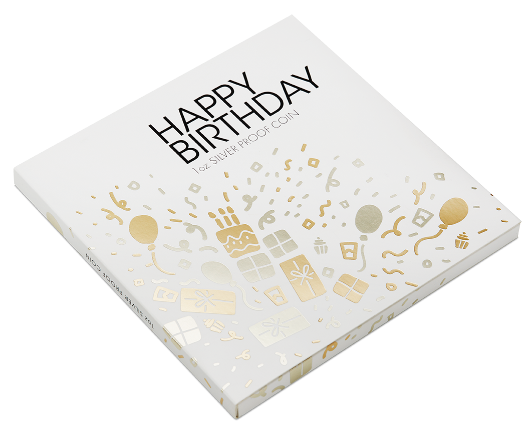 2024 Happy Birthday. 1oz Silver Proof Coin.