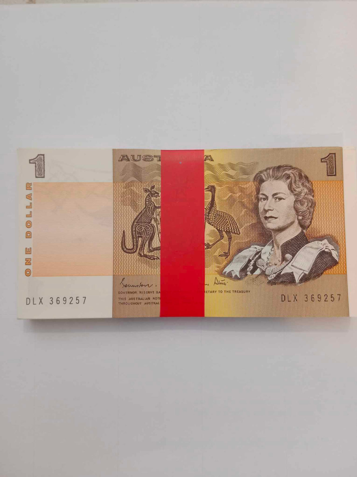 1982 $1 Johnson/Stone Bundle. 100 Banknotes. Uncirculated.