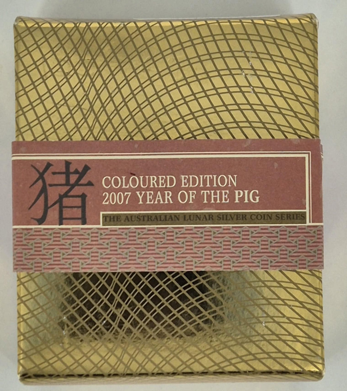 2007 $1 1oz Silver Proof Coin – Year of the Pig Coloured Edition