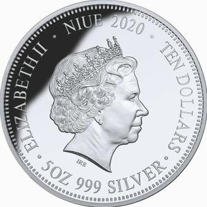 2020 $10 Niue 5oz Silver Proof Coin - Centenary Florin