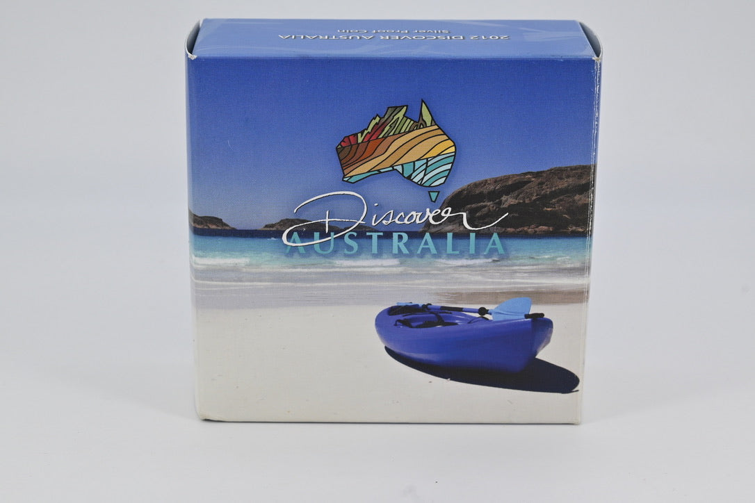 2012 $1 1oz Silver Proof Coin. Discover Australia – Goanna.
