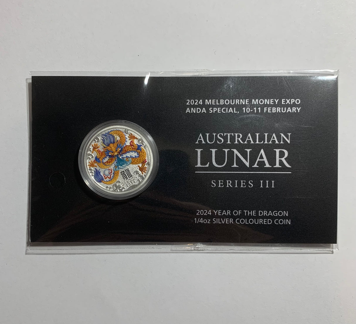 2024 Yellow Dragon 1/4OZ Silver - Melbourne ANDA Special