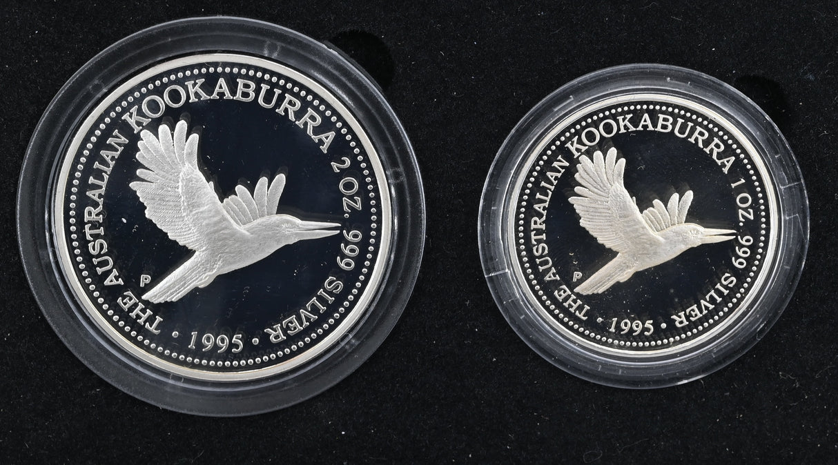 1995 Australian Kookaburra – 2oz & 1oz Proof Collection