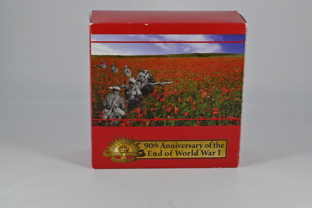 2008 $1 1oz Silver Proof Coin. 90th Anniversary End of WWI.