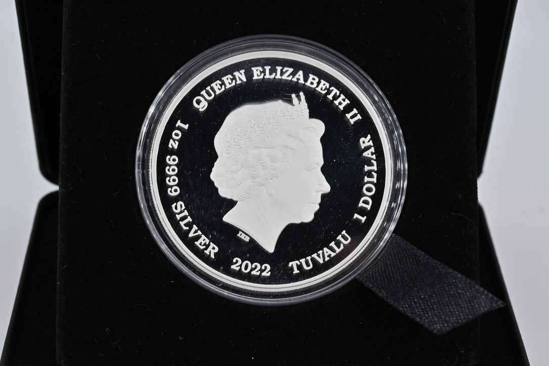 2022 $1 1oz Silver Proof Coin. Aurora Australis.