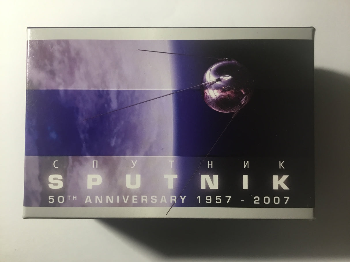 2007 $1 50th Anniversary of Sputnik 1957-2007 Silver Proof Coin.