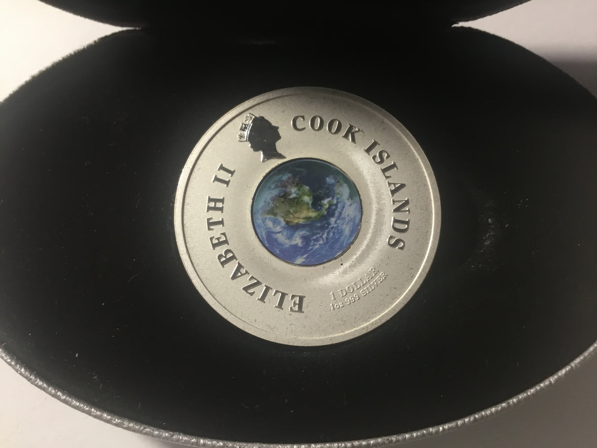 2007 $1 50th Anniversary of Sputnik 1957-2007 Silver Proof Coin.