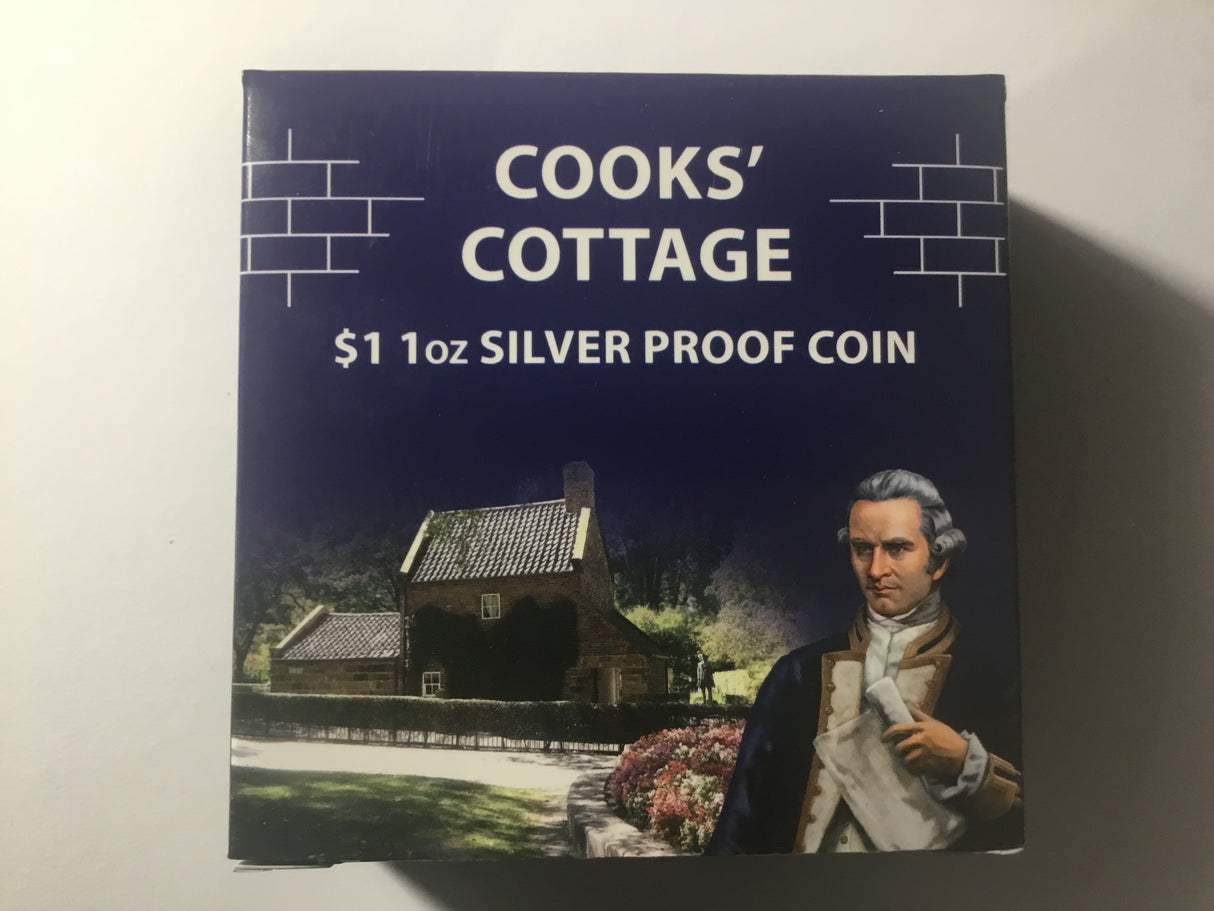 2009 $1 1oz Silver Proof Coin. Cooks’ Cottage 75th Anniversary.