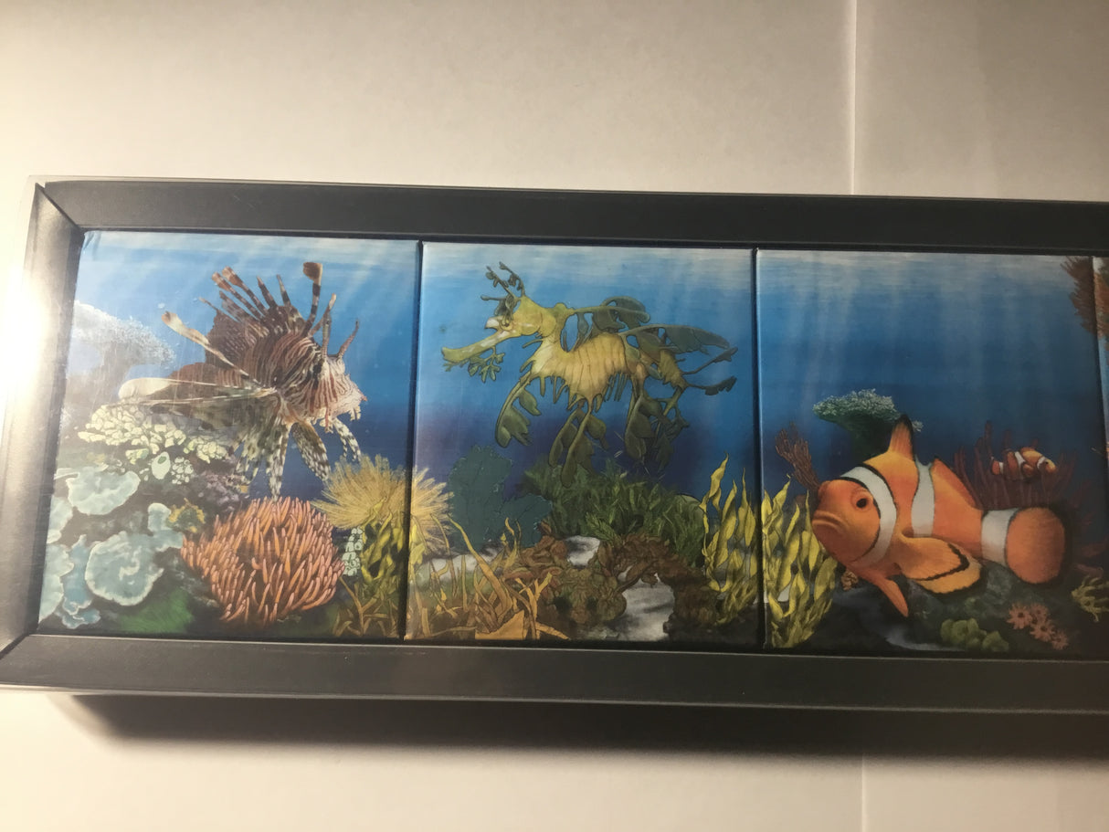 2009/2010 The Reef. Australian Sea Life. 5 Coin Silver Set. Lionfish, Leafy Sea Dragon, Clownfish, Seahorse, Moray Eel.