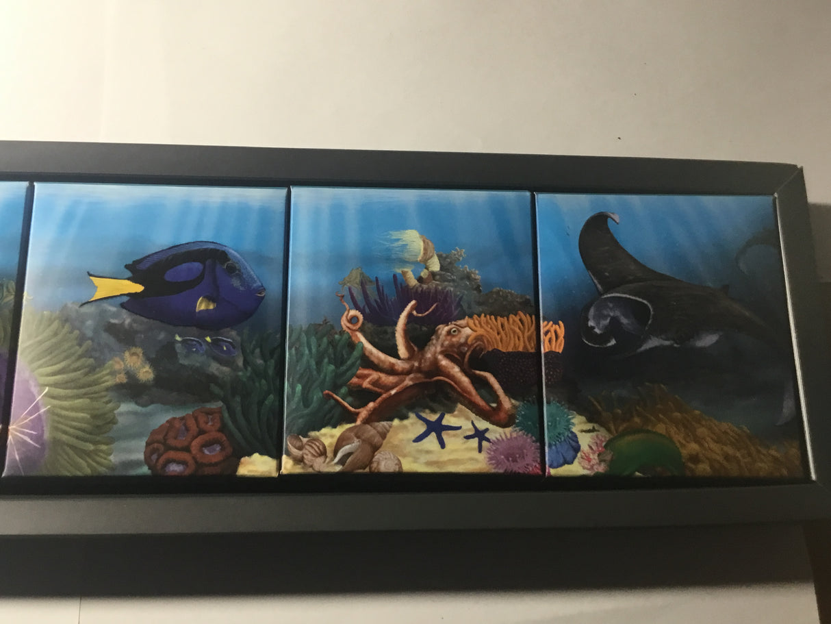 2011/2012 The Reef. Australian Sea Life II. 5 Coin Silver Set. Hawksbill Turtle, Starfish, Octopus, Manta Ray, Surgeonfish.