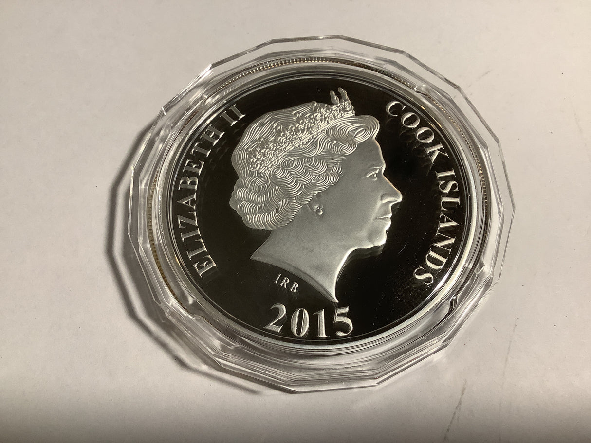 2015 $20 Cook Island Phoenix From The Ashes 3oz Silver Coloured High Relief Proof Coin.