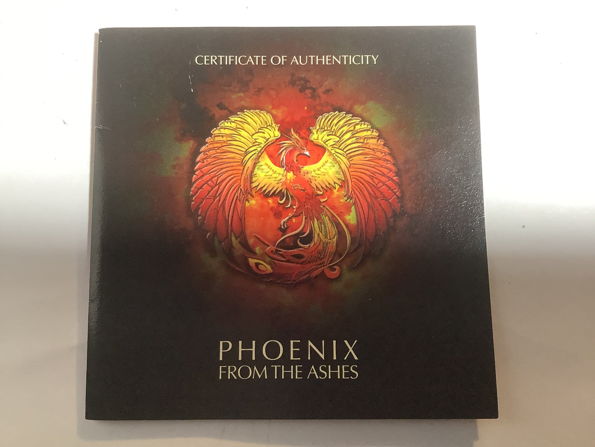 2015 $20 Cook Island Phoenix From The Ashes 3oz Silver Coloured High Relief Proof Coin.