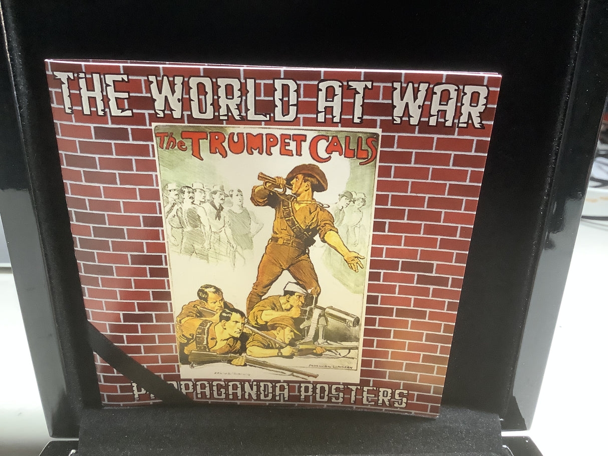 2014 Tristan da Cunha Crown Six Coin Set. The World At War Propaganda Posters.