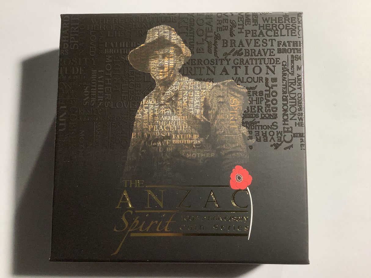 2015  $1 The Anzac Spirit 100th Anniversary Silver Proof Coin. Empire at War.