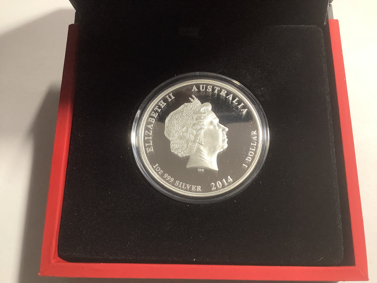 2015  $1 The Anzac Spirit 100th Anniversary Silver Proof Coin. Empire at War.