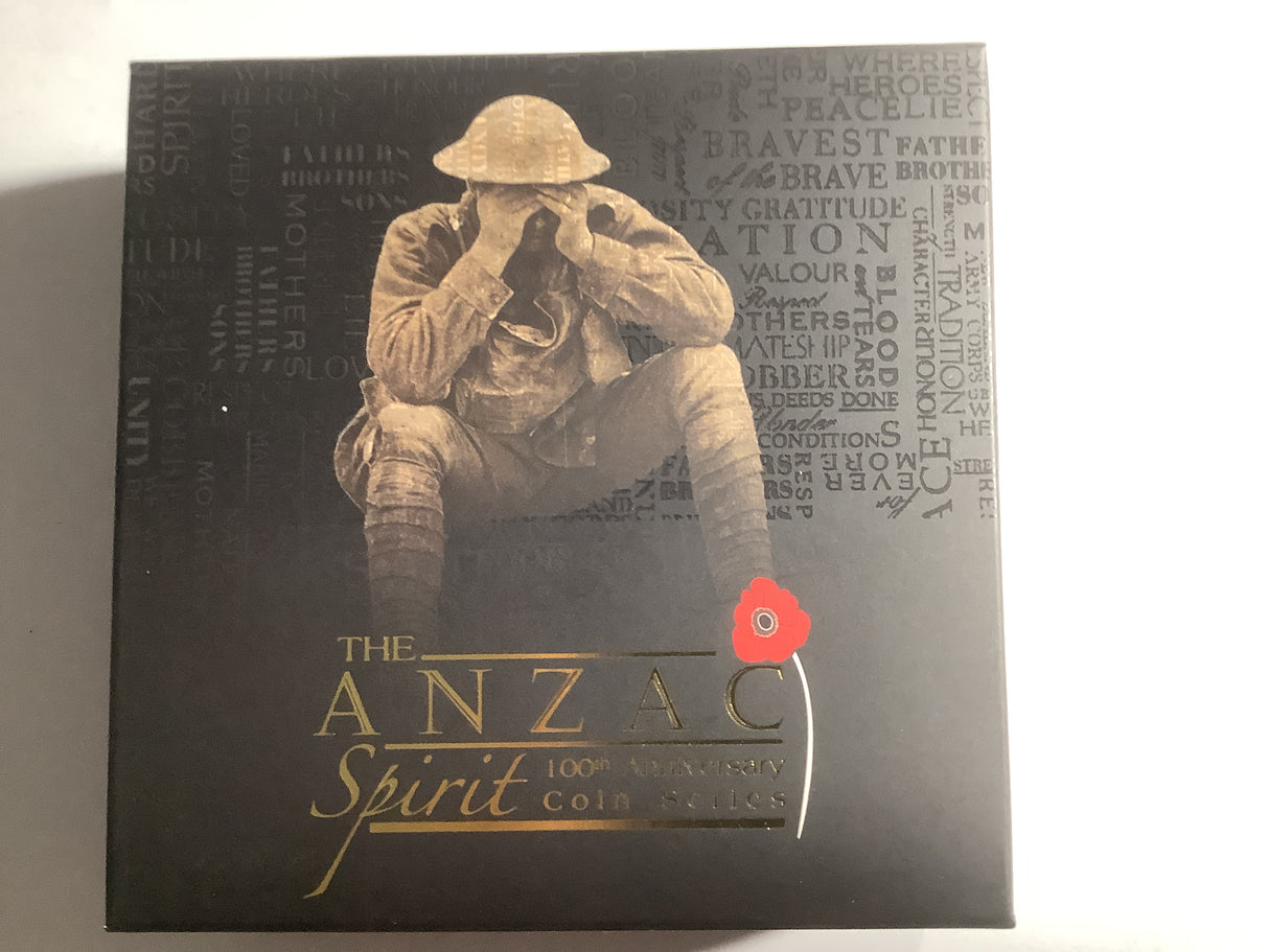 2015 $1 The Anzac Spirit 100th Anniversary Silver Proof Coin. Be Worthy Of Them.