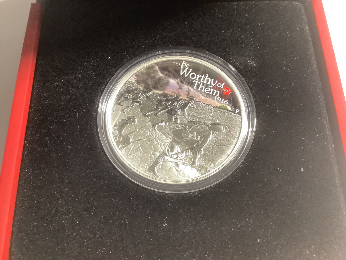 2015 $1 The Anzac Spirit 100th Anniversary Silver Proof Coin. Be Worthy Of Them.
